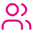 Icône silhouette personne avec symbole engagement professionnel