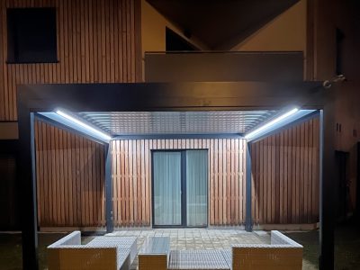 Pergola nuit - Fermetures du Sud