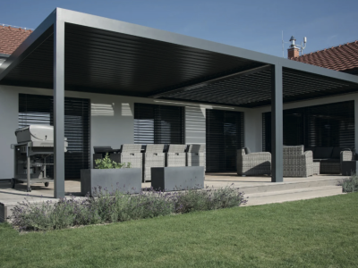 Pergola bioclimatique - Fermetures du Sud